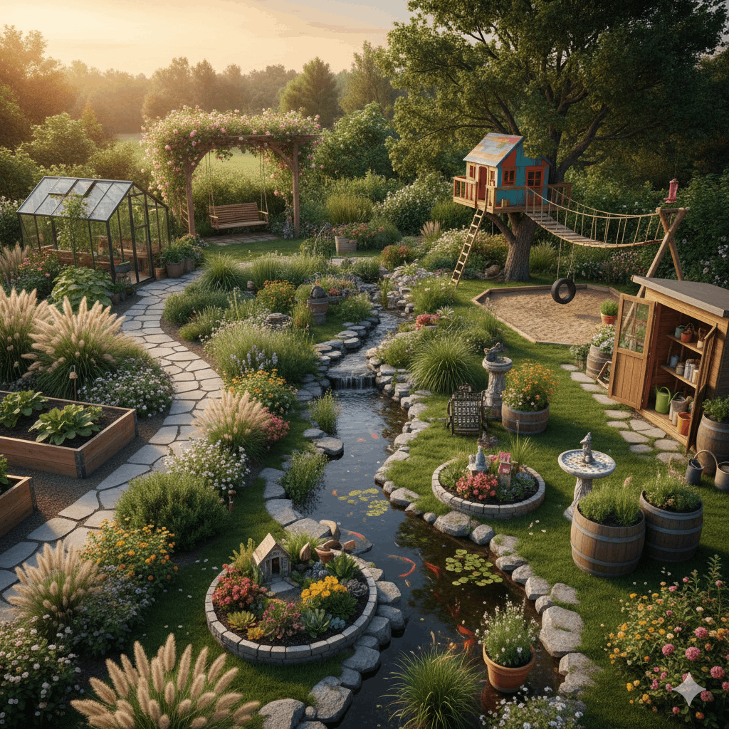 Große und kleine Gartenprojekte kreativ umsetzen