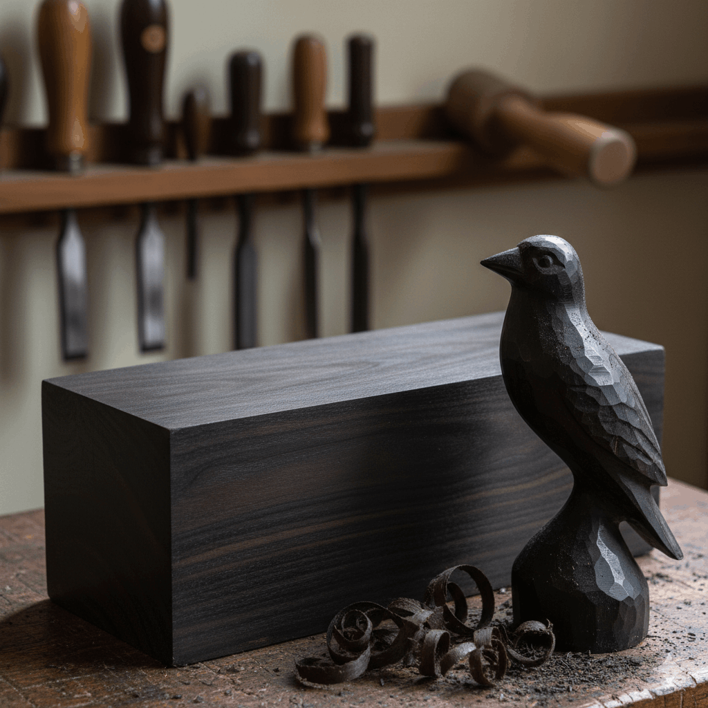 Seltene Holzarten 2026 Faszinierende und wertvolle Hölzer aus aller Welt Ebenholz – das tiefschwarze Edelholz