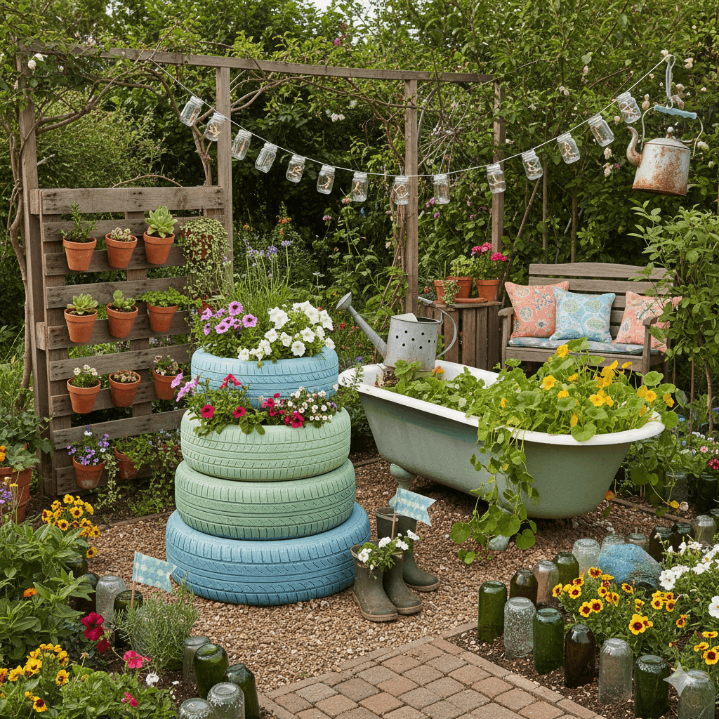 Upcycling Ideen für den Garten 2026