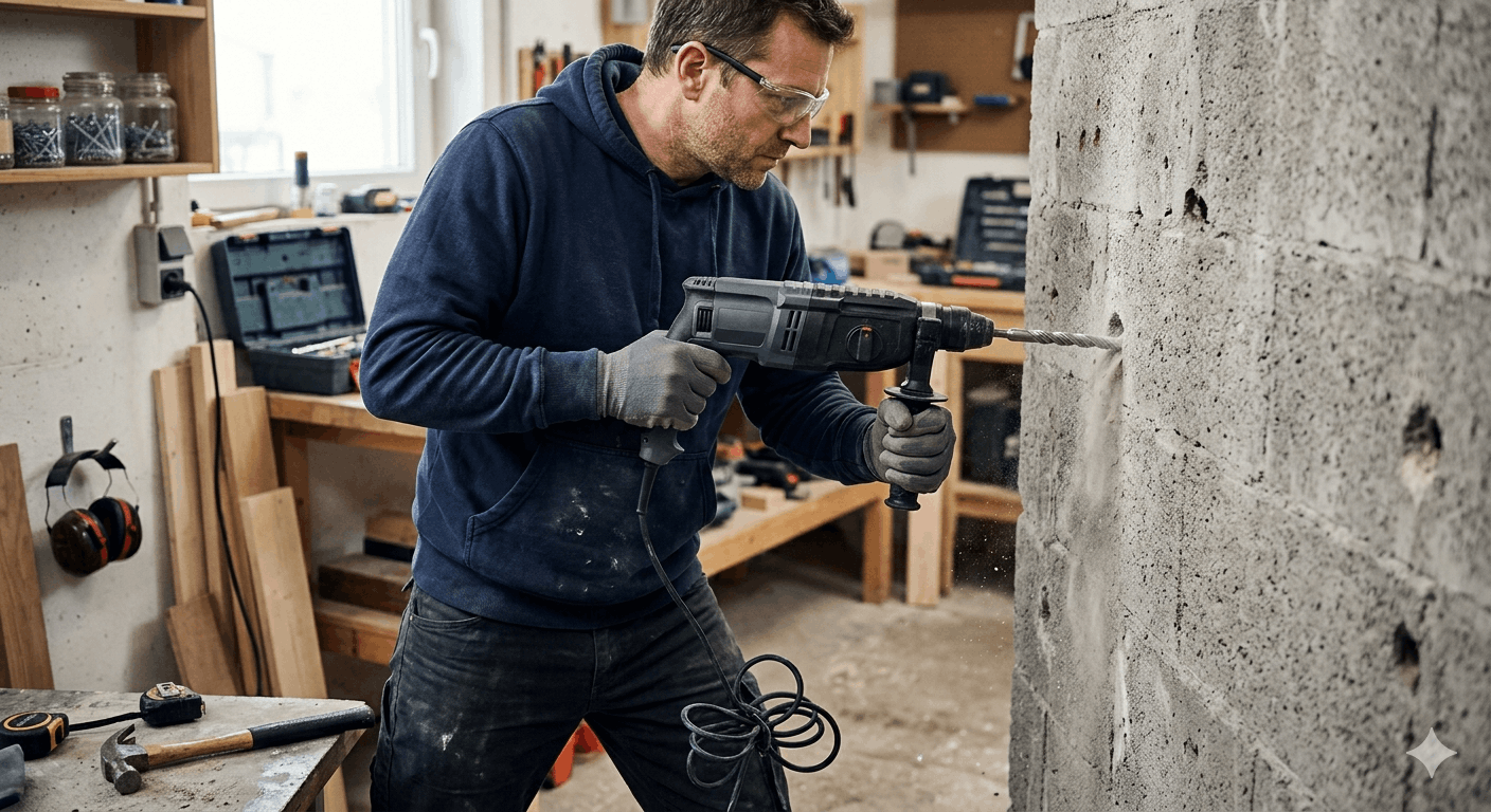 Bohrhammer oder Schlagbohrmaschine für zuhause 2026