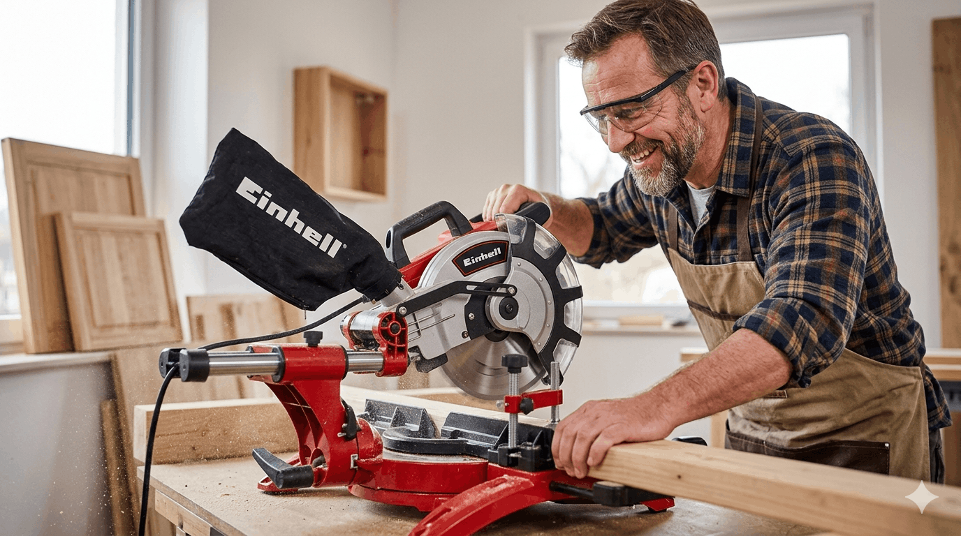 Einhell Zug-Kapp-Gehrungssäge TC-SM 21312 Dual – Test- und Erfahrungsberichte 2026