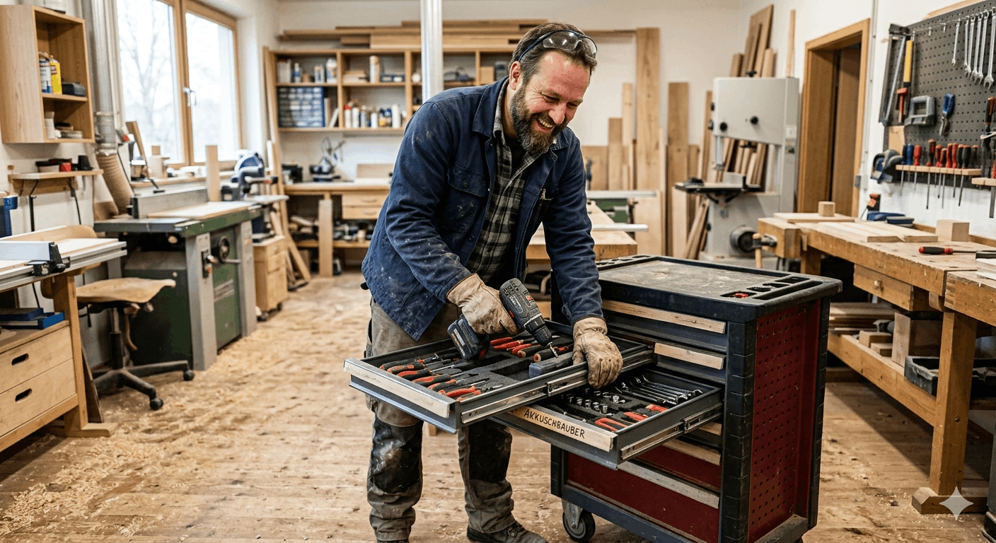 Handwerker in Werkstatt Bester Werkstattwagen – Tests und Erfahrungen 2026