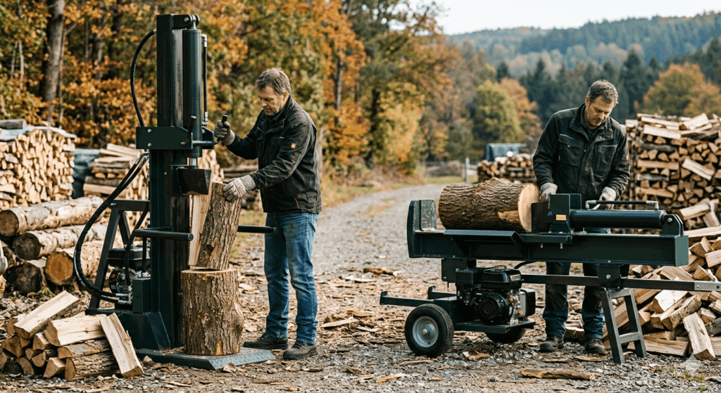 Holzspalter im Vergleich Liegend oder stehend – was ist besser