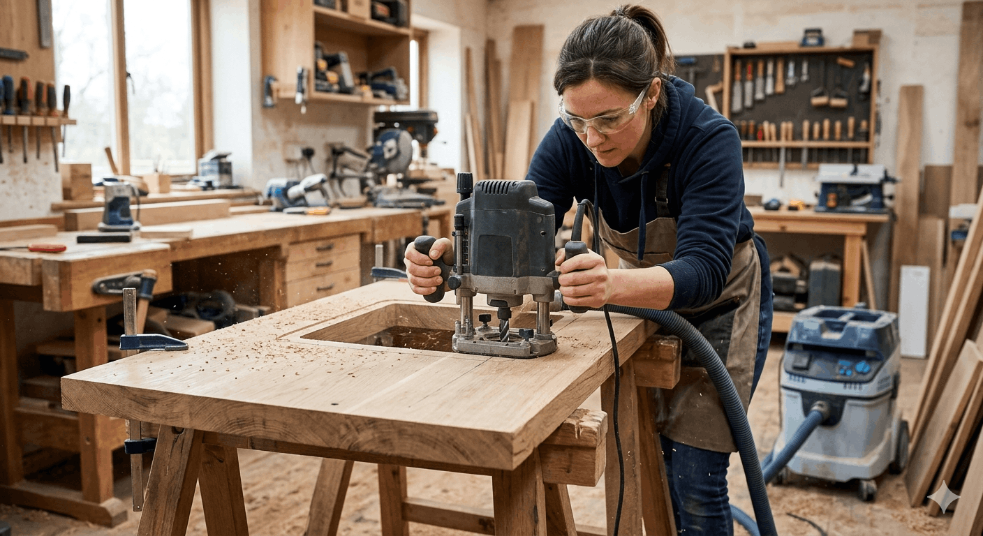Welche Oberfräse für Arbeitsplatten 2026