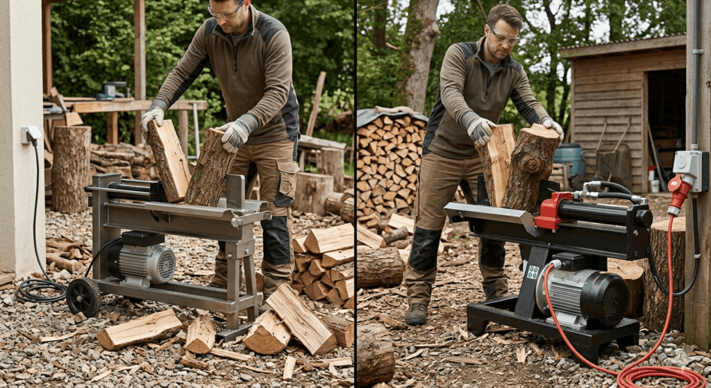 Welcher Holzspalter ist besser – 230V oder 400V